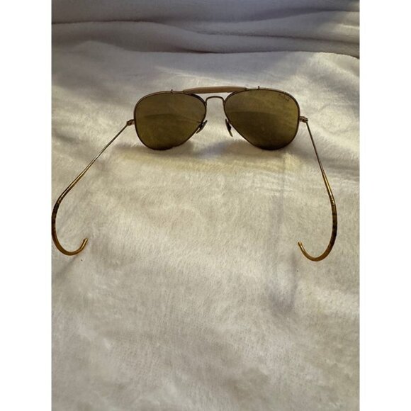 Vintage Ray-Ban USA B&L Diamond Hard Outdoorsman Aviator Gold - Picture 6 of 6